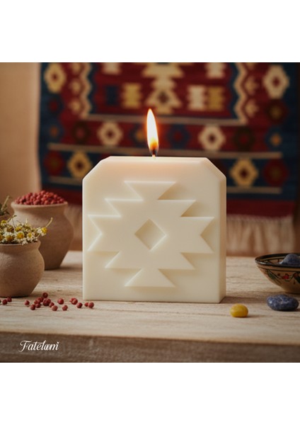 Anadolu Kilim Motifleri Mum Serisi