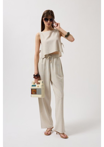 Yandan Bağlamalı Crop Bluz modelleri