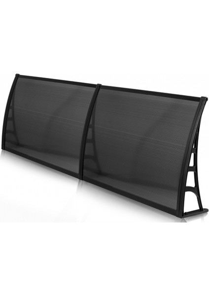 Lotus Kapı Pencere Üstü Pratik Sundurma 70X240 - Siyah