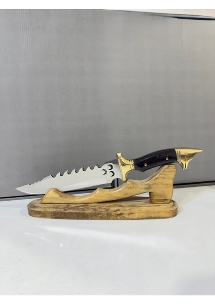 Denprestij Premium Pirinç Kurt Başlıklı Bıçak 3 (Kılıf Hediyeli)