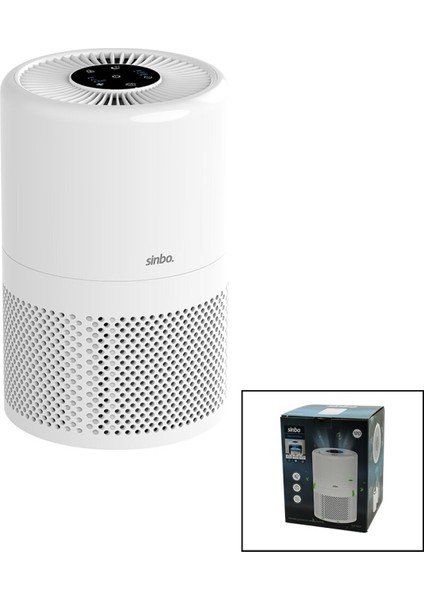 HAVA TEMİZLEME CİHAZI OTOMATİK FAN 3 KADEME FİLTRELEME LED AYDINLATMA SESSİZ UYKU MOD