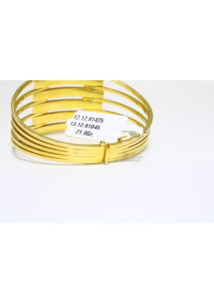 14 Ayar Altın 6 Sıralı Kaburga Kelepçe Bilezik 21.90 gr indirimleri