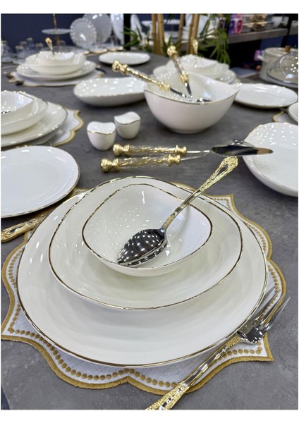 Lüx Porselen Blaise 29 Parça Yemek Takımı