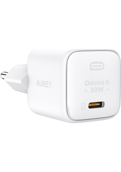 Aukey PA-B1L-WH 30W Omnia Iı Mini Gan Type-C Pd Şarj Adaptörü