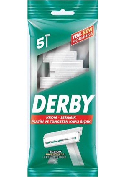 4 Adet Derby Tek Bıçaklı 5li Poşet Tıraş Bıcagı fiyatları