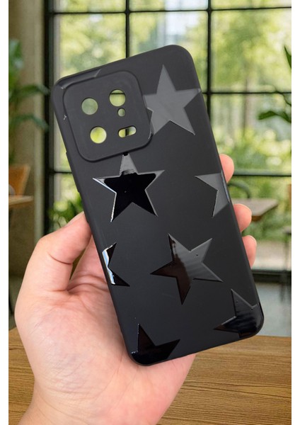 Xiaomi Mi 13 Uyumlu Star Silikon Darbe Emici Klasik Korumalı Rubber Kılıf