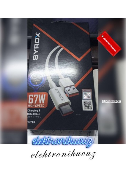 67W Kablo Type-C To Type-C Hızlı Şarj & Data Kablosu 1mt Şarj Pd/qc 67W Type-C Şarj Kablosu Uyumlu Samsung Huawei Iphone 15 Pro Max Uyumlu Şarj Kablosu Hızlı