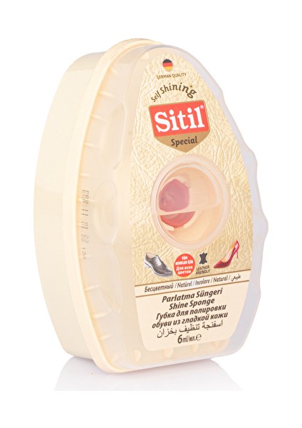 4 Adet Sitil Depolu Sünger Natürel