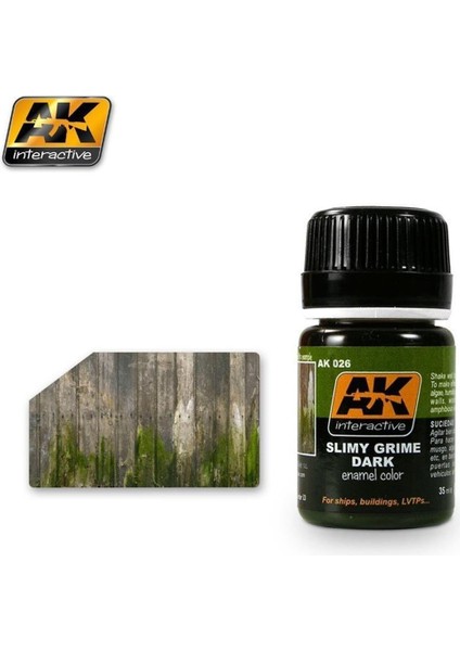 Ak 026 35 Ml. Koyu Yapışkan Kir Efekti, Enamel Model Boyası