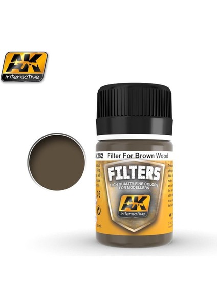 Ak 262 35 Ml. Ahşap Için Koyu, Filters Serisi Enamel Model Boyası
