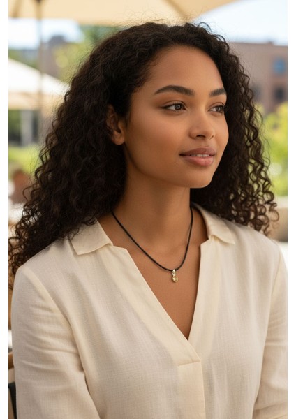 Doğal Sitirin Taşlı 925 Ayar Gümüş Kolye | 1,5 cm Zarif El Işçiliği Takı fiyatları