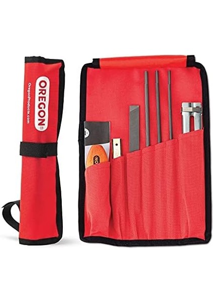 Evrensel Zincirli Testere Alanı Bileme Seti – 5/32 Inç, 3/16 Inç ve 7/32 Inç Yuvarlak Törpü, 15,2 cm Düz Törpü, Sap, Dosyalama Kılavuzu ve Seyahat Çantası (617067) Içerir modelleri