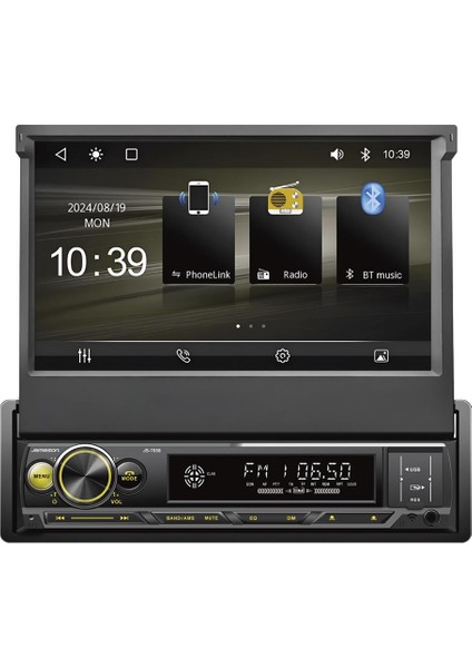 JS-7050V3-7''HD Ekran-Bt5.0-Usb-Fm-Mp3-Hızlı Şarz-Kablosuz CARPLAY-4X60W-KAMERA Hediyeli-Yeni Seri Indash Teyp