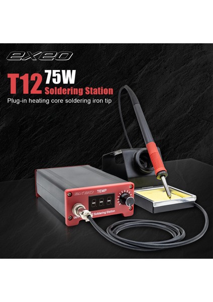 T12 Dijital Isı Ayarlı Havya Lehimleme Istasyonu Makinası 75W modelleri