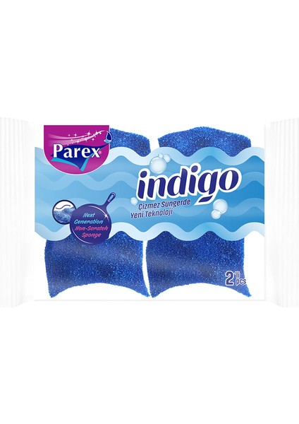 2 Adet Parex Indigo Çizmez Bulaşık Süngeri 2'li fiyatları