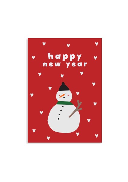 Happy New Year Yılbaşı Tebrik Kartı