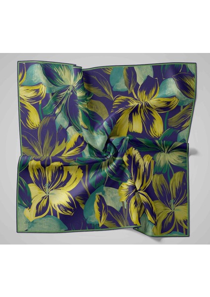 Twill Ipek Eşarp - 11480-81 Sarı