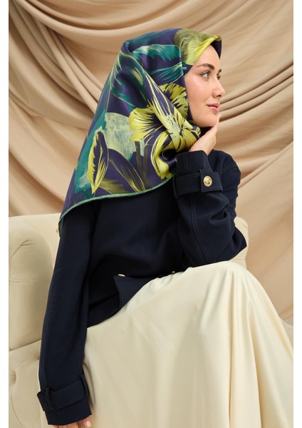 Twill Ipek Eşarp - 11480-81 Sarı fırsatları