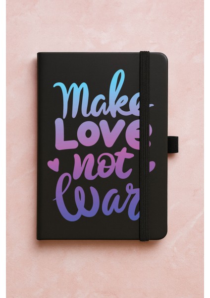 Promosyon Tarihsiz Premium Termo Defter Desenli 192 Yaprak - Make Love