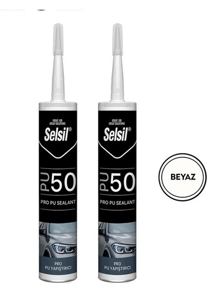 2 x Selsil PU50 Beyaz 280ML