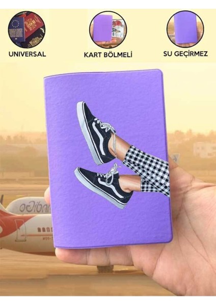 Tüm Ülke Pasaportlarına Uyumlu Sportif Mor Vinleks Pasaport Kılıfı Kabı fırsatları