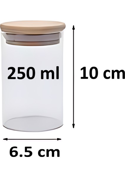 6'lı Bambu Kapaklı Hava Geçirmez Cam Kavanoz Seti - Baharat Kuruyemiş Bakliyat Çay Kahve Şeker Tuz Saklama Kabı Mutfak Düzenleyici modelleri