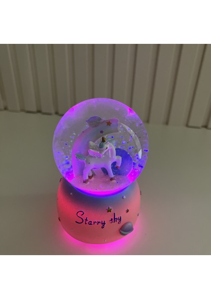 Unicorn Işıklı Müzikli Orta Boy Kar Küresi TKY0398 fiyatları