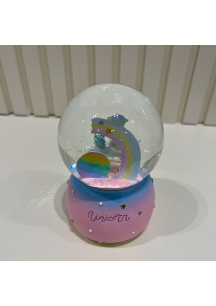 Unicorn Işıklı Müzikli Orta Boy Kar Küresi TKY0398 fırsatları