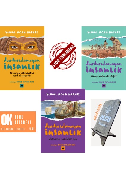 Durdurulamayan Insanlık / 3 Kitap Set - Yuval Noah Harari ( Telefontutucu Hediye)