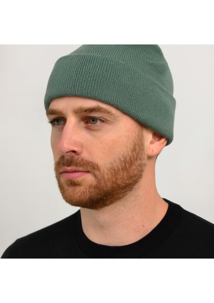 Unisex Triko Örgü Spor Katlamalı Bere Standart fiyatları