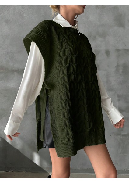 Kadınlar Için Şık Düz Renkli Dik Yaka Yelek - Ayarlanabilir Bağcıklı Ilkbahar Yaz Sonbahar Günlük modelleri