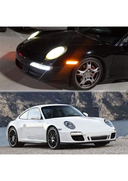 Dinamik Amber Yan Işaretçi Işık Dönüş Sinyali Yanıp Sönen Gösterge Lambaları 997631033, 997631034 Porsche Için 911 997 987 05-12 (Yurt Dışından) fırsatları