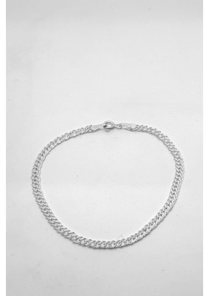 Ince Klasik Gümüş Erkek Zincir Bileklik