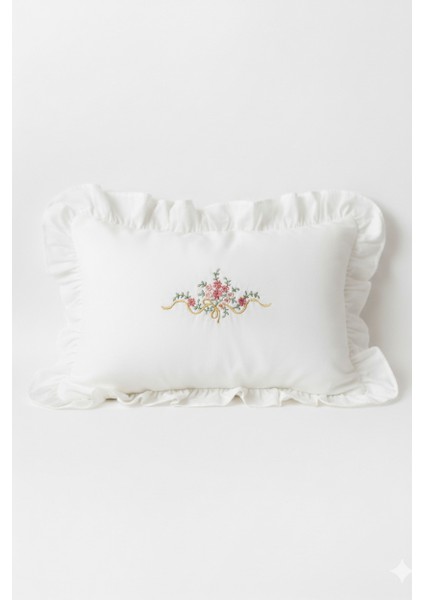 Çiçek Nakış 6'lı Isme Özel Müslin Bebek Set %100 Pamuk Tulum Battaniye Şapka Puset Örtü Yastk Eldivn