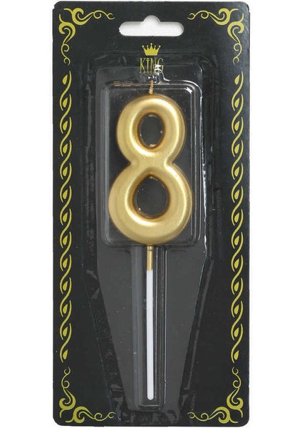 4 Adet Rakam Mum 8 Numara Altın fiyatları