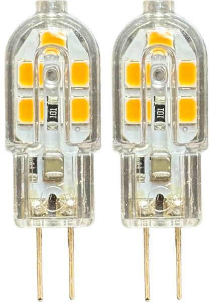 (2 adet) OSAKA 2W Sarı Işık (3000K) G4 Duylu LED Kapsül Ampul