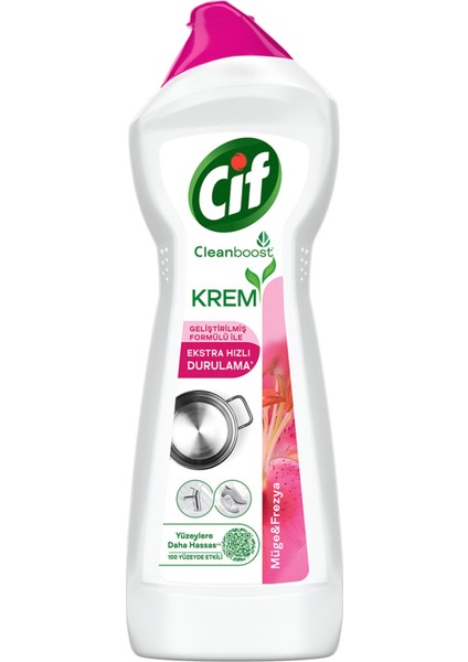 Krem Yeni Nesil Yüzey Temizleyici Frezya ve Müge Çiçeği 750 ml 2 Adet