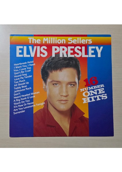 Elvis Presley - The Million Sellers - 16 Number One Hits (Best Of, Toplama) - 1988 - Dönem Baskı Plak - Longplay - Lp