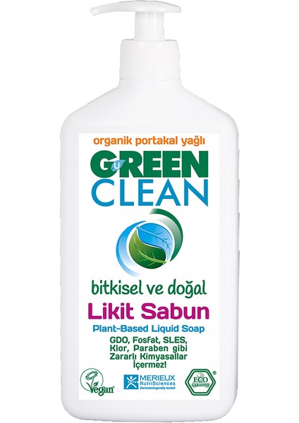 2 Adet Green Clean Bitkisel Likit Sabun 500 ml fiyatları