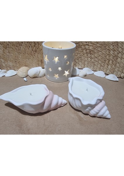 Deniz Kabuğunda 2li Mum