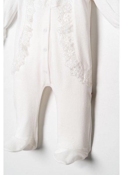 Kız Bebek Mevlütlük Tulum Bandanalı Dantelli fırsatları