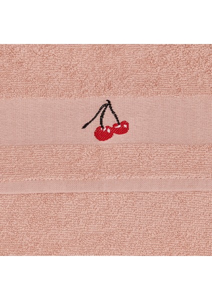 Kiraz Desenli Mutfak Havlusu - Pembe modelleri