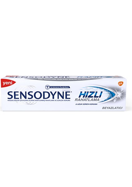 3 Adet Sensodyne Rapid Relief Beyazlatıcı 75 ml