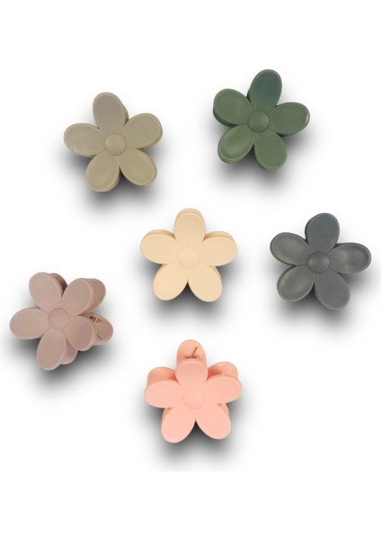 Papatya Model 6 Adet 6 cm Büyük Boy Mandal Toka