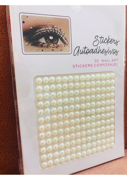 3D İncili Kendinden Yapışkanlı Nail Art ve Yüz Sticker – 168 Adet, Vücut Süsü Tırnak Taşı Saç Süsü modelleri