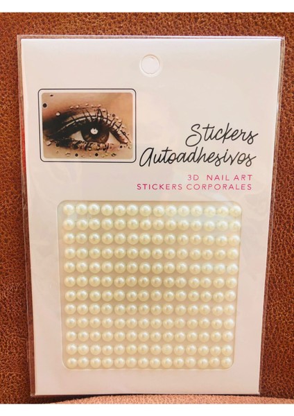 3D İncili Kendinden Yapışkanlı Nail Art ve Yüz Sticker – 168 Adet, Vücut Süsü Tırnak Taşı Saç Süsü indirimleri