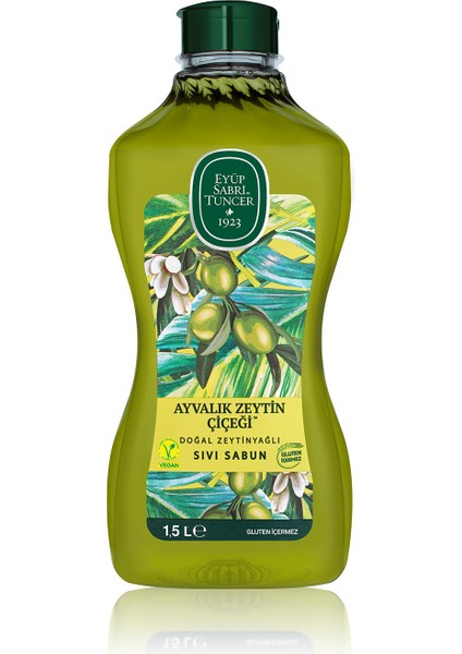 4 Adet Eyüp Sabri Tuncer Sıvı Sabun Ayvalık Zeytin Çiçeği 1500 ml fiyatları