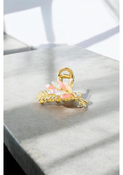 Kadın Gold Zirkon Taşlı Metal Toka ( 5,5 cm ) fiyatları