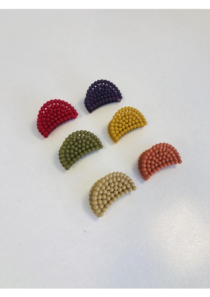 İnci Model 6 Adet Küçük Boy Mandal Toka Seti