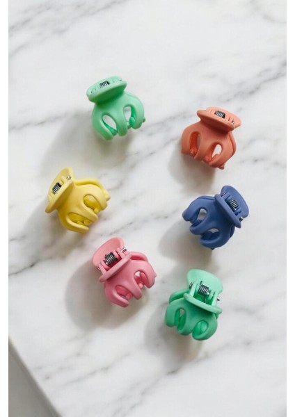 Kadın ve Çocuk 6 Adet Minik ( 2 cm ) Mandal Toka fiyatları